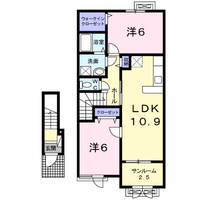 アンダンテ　いわせ野Ⅰ 204【管理NO：1-021836001-02040】 ★家具家電は申し込み後に搬入します★ ★2026年11月中旬入居可能★の外観画像