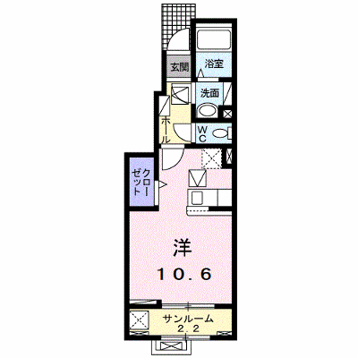 エスポワール２０２４ 102【管理NO：1-027588701-01020】 ★家具家電は申し込み後に搬入します★ ★2026年11月中旬入居可能★の外観画像