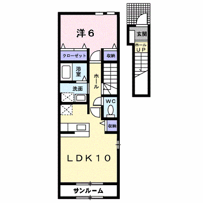 サン・ビレッジ・西方　Ⅰ 201【管理NO：1-015986901-02010】 ★家具家電は申し込み後に搬入します★ ★2026年10月中旬入居可能★の外観画像