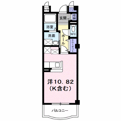 プリュジュール 103【管理NO：1-012436001-01030】 ★家具家電は申し込み後に搬入します★ ★2026年10月中旬入居可能★の外観画像
