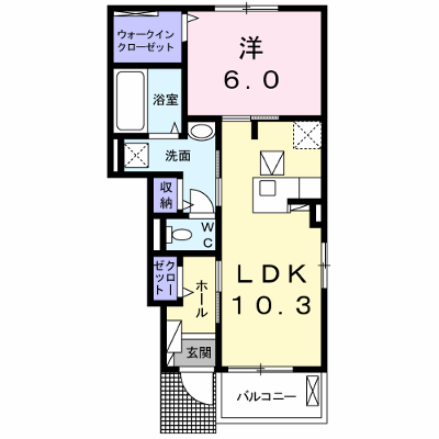 ヴァンヴェール 105【管理NO：1-025695901-01050】 ★家具家電は申し込み後に搬入します★ ★2026年10月中旬入居可能★の外観画像