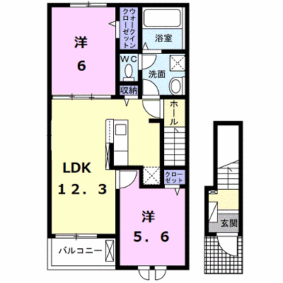ろはす 202【管理NO：1-027019401-02020】 ★家具家電は申し込み後に搬入します★の外観画像