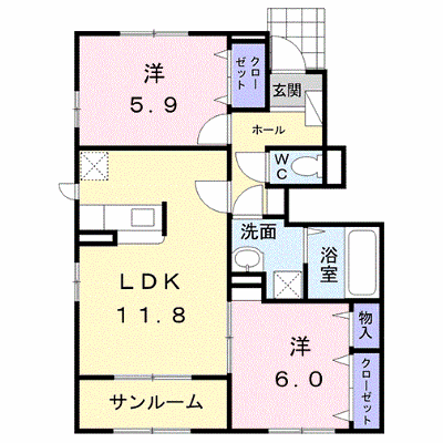 ヘーズ・グラース 103【管理NO：1-024421001-01030】 ★家具家電は申し込み後に搬入します★ ★2026年09月中旬入居可能★の外観画像