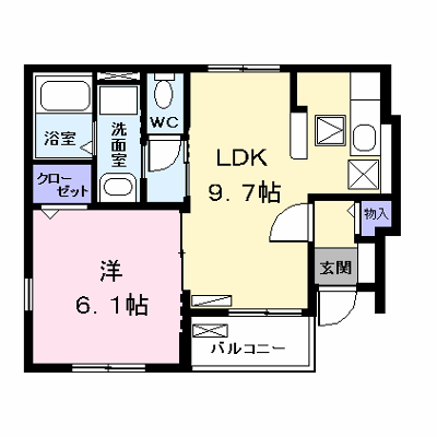 プリムローズやなせ 101【管理NO：1-016302001-01010】 ★家具家電は申し込み後に搬入します★ ★2026年10月下旬入居可能★の外観画像