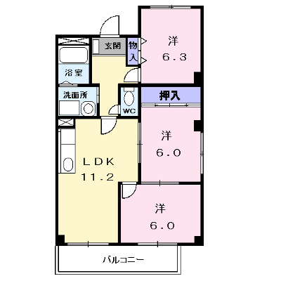 ファミールＳⅡ 401【管理NO：1-004110001-04010】 ★家具家電は申し込み後に搬入します★ ★2026年09月下旬入居可能★の外観画像