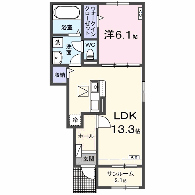 プリムラⅡ 103【管理NO：1-028720602-01030】 ★家具家電は申し込み後に搬入します★ ★2027年01月下旬入居可能★の外観画像