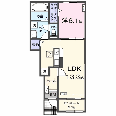 プリムラⅡ 102【管理NO：1-028720602-01020】 ★家具家電は申し込み後に搬入します★ ★2027年01月下旬入居可能★の外観画像