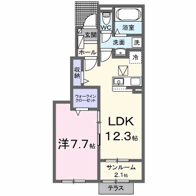 クレールＢ 102【管理NO：1-025498702-01020】 ★家具家電は申し込み後に搬入します★ ★2026年10月中旬入居可能★の外観画像
