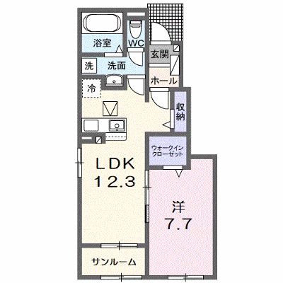 メゾンルミネ五個荘Ⅰ 103【管理NO：1-026757901-01030】 ★家具家電は申し込み後に搬入します★ ★2026年10月中旬入居可能★の外観画像