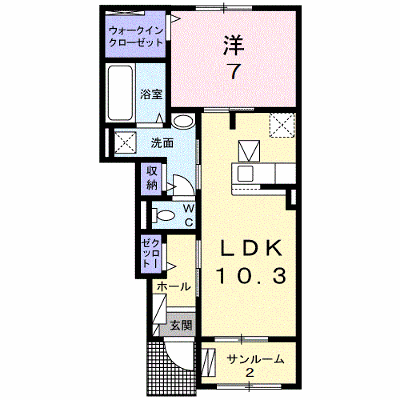 ヴィラ　ココール　Ⅱ 102【管理NO：1-025941902-01020】 ★家具家電は申し込み後に搬入します★ ★2026年09月下旬入居可能★の外観画像