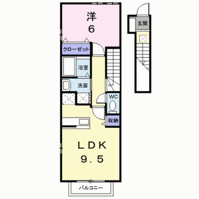 アンジェリート 205【管理NO：1-013439501-02040】 ★家具家電は申し込み後に搬入します★ ★2026年10月中旬入居可能★の外観画像