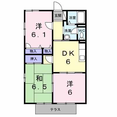 サンフローラ 103【管理NO：1-099465301-01030】 ★家具家電は申し込み後に搬入します★ ★2026年10月上旬入居可能★の外観画像