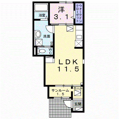 ラフィネ 102【管理NO：1-025829801-01020】 ★家具家電は申し込み後に搬入します★の外観画像