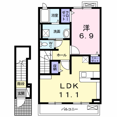 ブリーゼ・Ｍ 202【管理NO：1-019707301-02020】 ★家具家電は申し込み後に搬入します★ ★2026年10月中旬入居可能★の外観画像