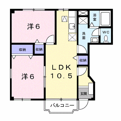アクロスⅠ 101【管理NO：1-012629901-01010】 ★家具家電は申し込み後に搬入します★ ★2026年10月下旬入居可能★の外観画像