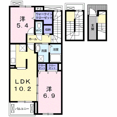 リヴェール土入　Ⅰ 302【管理NO：1-024039401-03020】 ★家具家電は申し込み後に搬入します★ ★2026年10月下旬入居可能★の外観画像