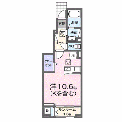ラビアンローズ 103【管理NO：1-027496101-01030】 ★家具家電は申し込み後に搬入します★ ★2026年10月中旬入居可能★の外観画像