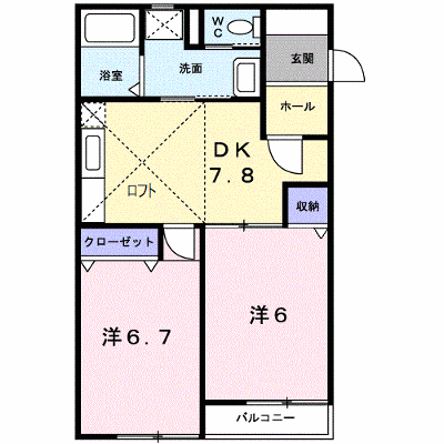 エスメラルダ三浜 202【管理NO：1-007255001-02020】 ★家具家電は申し込み後に搬入します★ ★2026年09月下旬入居可能★の外観画像