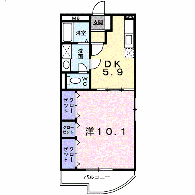 レジデンス辻が花Ⅱ 201【管理NO：1-011844801-02010】 ★家具家電は申し込み後に搬入します★ ★2026年10月中旬入居可能★の外観画像