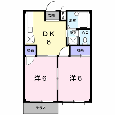 エルディム若竹Ⅰ 105【管理NO：1-001663401-01040】 ★家具家電は申し込み後に搬入します★ ★2026年10月中旬入居可能★の外観画像