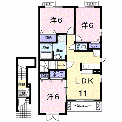 サクシス　アイラ　Ⅱ 202【管理NO：1-015247902-02020】 ★家具家電は申し込み後に搬入します★ ★2026年10月中旬入居可能★の外観画像
