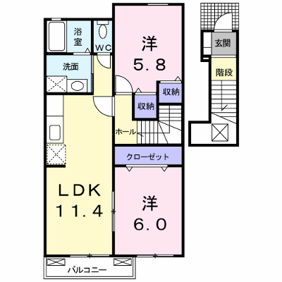サン　メゾン　Ｃ 202【管理NO：1-014529903-02020】 ★家具家電は申し込み後に搬入します★の外観画像