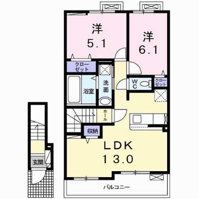 ボスカート　Ｋ．Ⅲ 203【管理NO：1-027218503-02030】 ★家具家電は申し込み後に搬入します★ ★2026年12月中旬入居可能★の外観画像