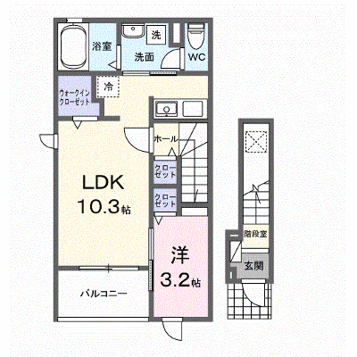 エルノア 201【管理NO：1-028594301-02010】 ★家具家電は申し込み後に搬入します★ ★2026年11月中旬入居可能★の外観画像