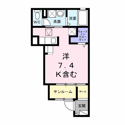 エルノア 102【管理NO：1-028594301-01020】 ★家具家電は申し込み後に搬入します★ ★2026年11月中旬入居可能★の外観画像