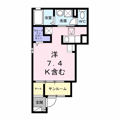 エルノア 101【管理NO：1-028594301-01010】 ★家具家電は申し込み後に搬入します★ ★2026年11月中旬入居可能★の外観画像