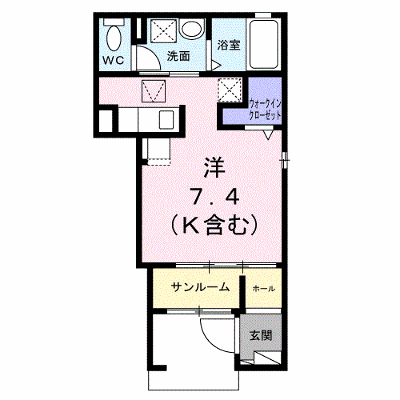 クレアⅡ 103【管理NO：1-028527101-01030】 ★家具家電は申し込み後に搬入します★ ★2026年11月下旬入居可能★の外観画像