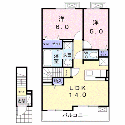 コモードＭＳ　Ｂ 205【管理NO：1-025402102-02030】 ★家具家電は申し込み後に搬入します★ ★2026年10月中旬入居可能★の外観画像