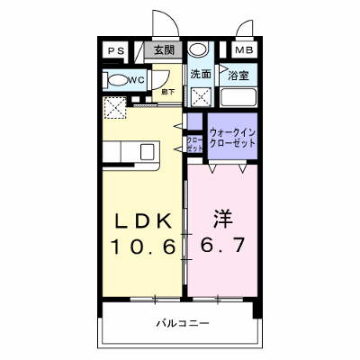グレース　パグーロＦ 102【管理NO：1-024280301-01020】 ★家具家電は申し込み後に搬入します★ ★2026年10月下旬入居可能★の外観画像