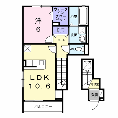 ベル・コリーヌⅠ 201【管理NO：1-026610101-02010】 ★家具家電は申し込み後に搬入します★ ★2026年10月上旬入居可能★の外観画像