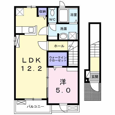 エレガンツァ 201【管理NO：1-025921401-02010】 ★家具家電は申し込み後に搬入します★ ★2026年10月中旬入居可能★の外観画像
