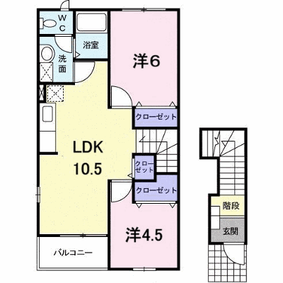 ボヌール・コリーヌ 201【管理NO：1-012126001-02010】 ★家具家電は申し込み後に搬入します★ ★2026年10月中旬入居可能★の外観画像