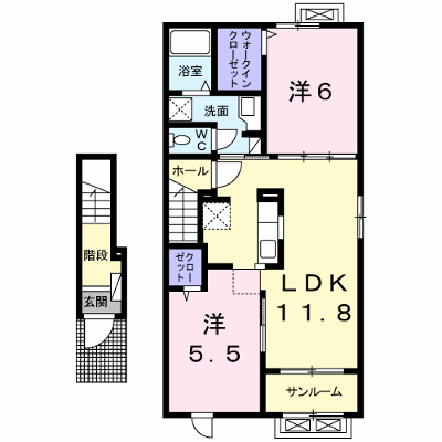 リブ・ルーチェ 206【管理NO：1-023694801-02050】 ★家具家電は申し込み後に搬入します★の外観画像