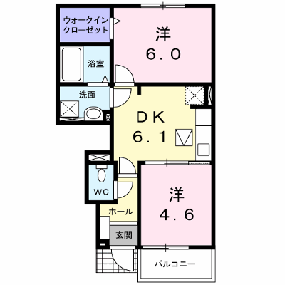 サニーウインドＢ 103【管理NO：1-013014602-01030】 ★家具家電は申し込み後に搬入します★ ★2026年10月中旬入居可能★の外観画像