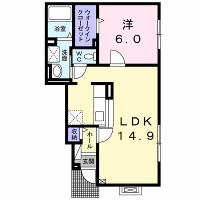 ヴィラ・マリュー 104【管理NO：1-019369801-01040】 ★家具家電は申し込み後に搬入します★の外観画像