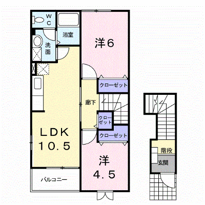 ソレイユＡ 201【管理NO：1-012591701-02010】 ★家具家電は申し込み後に搬入します★ ★2026年12月中旬入居可能★の外観画像