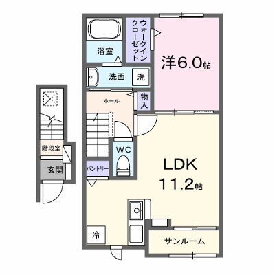グレイス　ヒルズ 205【管理NO：1-028344201-02040】 ★家具家電は申し込み後に搬入します★ ★2026年11月下旬入居可能★の外観画像
