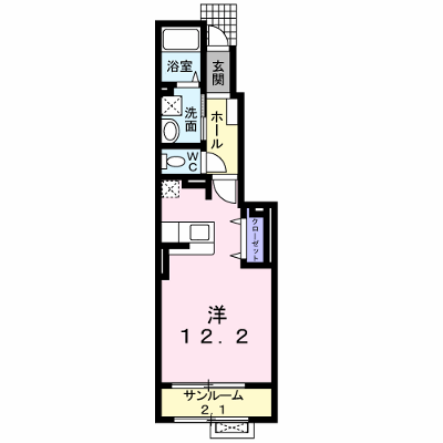 星六　弐号館 101【管理NO：1-014706601-01010】 ★家具家電は申し込み後に搬入します★ ★2026年12月中旬入居可能★の外観画像