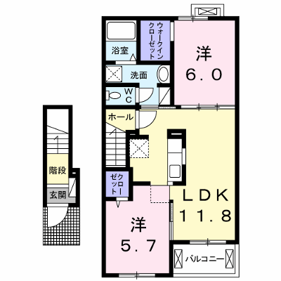 ル・レーヴ大里 203【管理NO：1-021749801-02030】 ★家具家電は申し込み後に搬入します★ ★2026年10月中旬入居可能★の外観画像