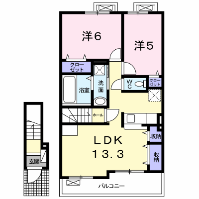 ラフランボワーズ 202【管理NO：1-023355801-02020】 ★家具家電は申し込み後に搬入します★ ★2026年10月上旬入居可能★の外観画像