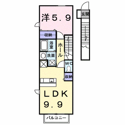 ラッキービレッジ 205【管理NO：1-012012101-02040】 ★家具家電は申し込み後に搬入します★ ★2026年09月下旬入居可能★の外観画像