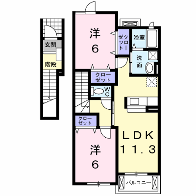 メゾン・フィロスⅡ 203【管理NO：1-014557002-02030】 ★家具家電は申し込み後に搬入します★ ★2026年10月中旬入居可能★の外観画像