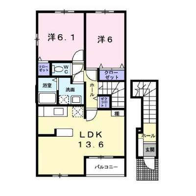ファミーユ　アン 201【管理NO：1-014475001-02010】 ★家具家電は申し込み後に搬入します★ ★2026年09月中旬入居可能★の外観画像