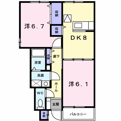 メゾン　パストラルＢ 101【管理NO：1-012415702-01010】 ★家具家電は申し込み後に搬入します★ ★2026年10月中旬入居可能★の外観画像