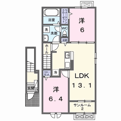 リベルラコッコＣ 203【管理NO：1-026814103-02030】 ★家具家電は申し込み後に搬入します★ ★2026年11月中旬入居可能★の外観画像