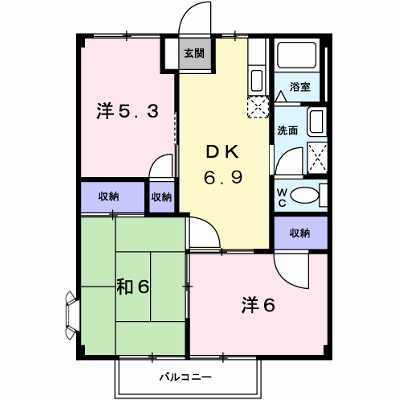 コーポラス龍野 205【管理NO：1-003871101-02040】 ★家具家電は申し込み後に搬入します★ ★2026年10月中旬入居可能★の外観画像